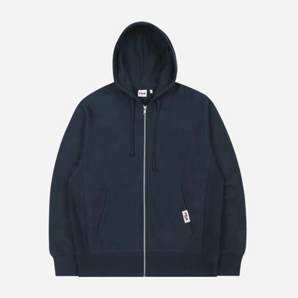 Fila Bunda Panske Námornícka Modrá - Small Linear Hooded Zip Vypredaj - Slovakia 26175-QUFD